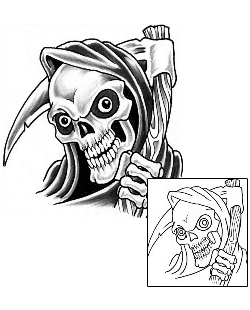 Skeleton Tattoo Horror tattoo | GUF-00011