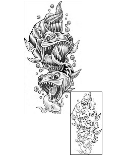 Scary Tattoo Marine Life tattoo | GUF-00013