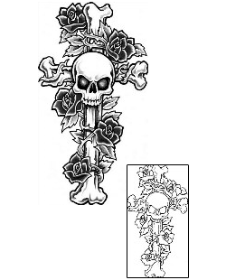 Cross Tattoo Plant Life tattoo | GUF-00048