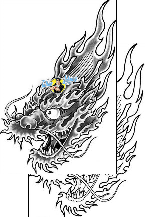 Monster Tattoo fantasy-dragon-tattoos-grumpy-guf-00112