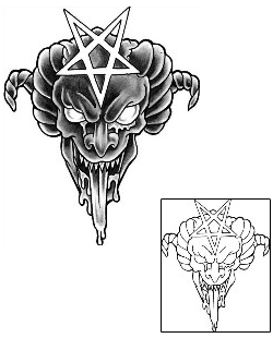Devil - Demon Tattoo Horror tattoo | GUF-00115