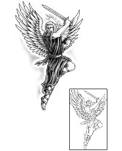 Angel Tattoo Religious & Spiritual tattoo | GUF-00123
