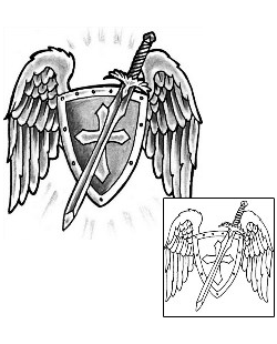 Wings Tattoo Religious & Spiritual tattoo | GUF-00125