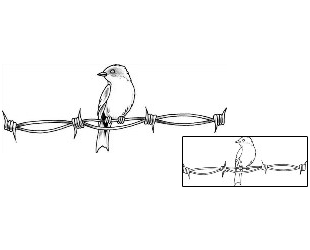 Barbed Wire Tattoo Specific Body Parts tattoo | GUF-00129