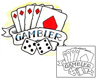 Card Tattoo Gambler Tattoo
