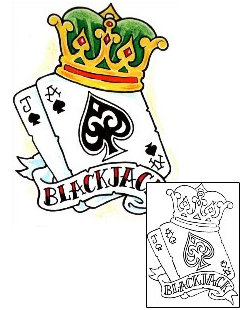 Card Tattoo Blackjack Tattoo