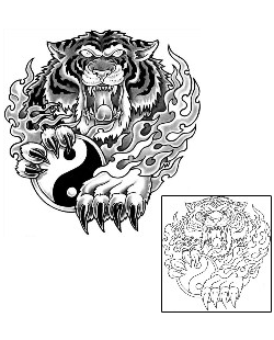 Yin Yang Tattoo Miscellaneous tattoo | GUF-00342