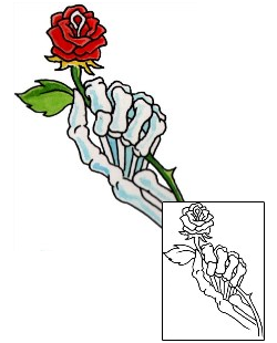 Rose Tattoo Specific Body Parts tattoo | GUF-00388