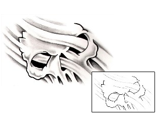 Skull Tattoo Horror tattoo | GUF-00398