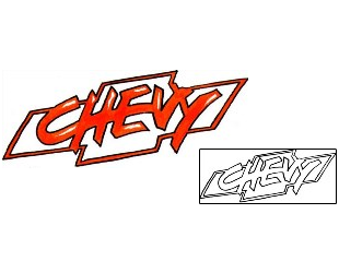 Picture of Chevy Graffiti Tattoo