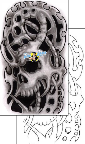 Skull Tattoo horror-skull-tattoos-grumpy-guf-00451