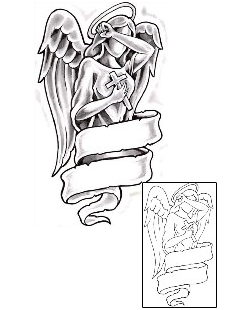 Angel Tattoo Religious & Spiritual tattoo | GUF-00506