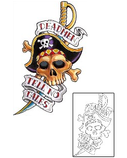 Pirate Tattoo Dead Men Tell No Tales Tattoo