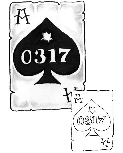 Card Tattoo Gambling tattoo | GUF-00597