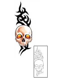 Skull Tattoo Horror tattoo | GUF-00615