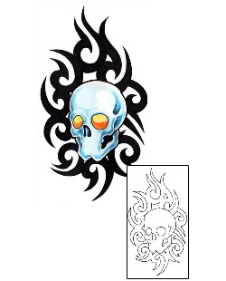 Skull Tattoo Horror tattoo | GUF-00640