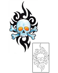 Skull Tattoo Horror tattoo | GUF-00649