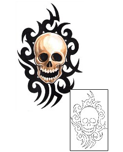 Skull Tattoo Horror tattoo | GUF-00662