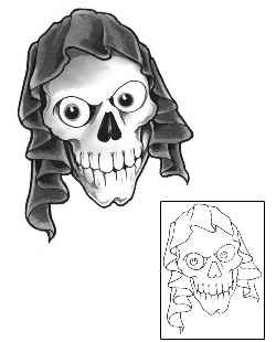 Skull Tattoo Horror tattoo | GUF-00718