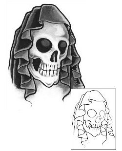 Skull Tattoo Horror tattoo | GUF-00719