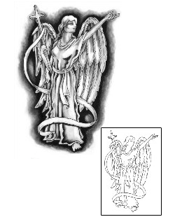 Banner Tattoo Religious & Spiritual tattoo | GUF-00730