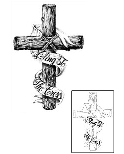 Cross Tattoo Religious & Spiritual tattoo | HAF-00043