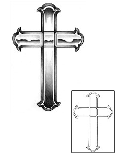 Cross Tattoo Religious & Spiritual tattoo | HAF-00060