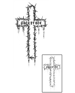 Cross Tattoo Religious & Spiritual tattoo | HAF-00096