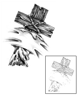 Cross Tattoo Religious & Spiritual tattoo | HAF-00109
