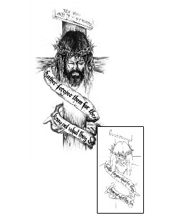 Jesus Tattoo Religious & Spiritual tattoo | HAF-00135