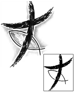 Jesus Fish Tattoo Religious & Spiritual tattoo | HAF-00190