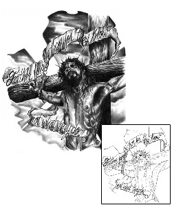 Jesus Tattoo Religious & Spiritual tattoo | HAF-00272