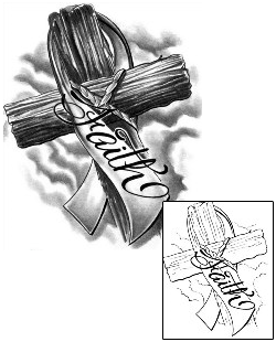 Banner Tattoo Religious & Spiritual tattoo | HAF-00280