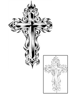 Cross Tattoo Religious & Spiritual tattoo | HGF-00096