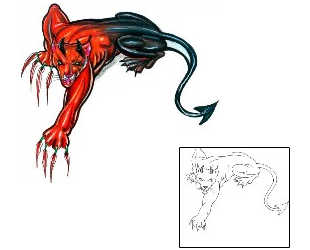 Devil - Demon Tattoo Animal tattoo | HGF-00127