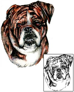 Picture of Barfy Bulldog Tattoo