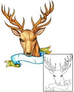 Deer Tattoo Miscellaneous tattoo | HGF-00230