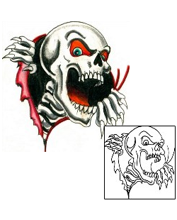 Skeleton Tattoo Horror tattoo | HGF-00303