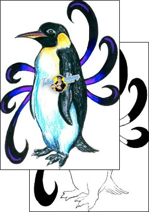 Penguin Tattoo marine-life-penguin-tattoos-hector-guma-hgf-00362