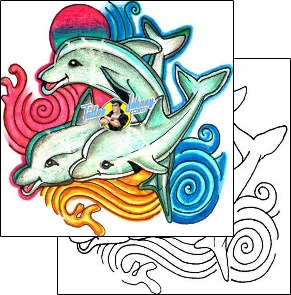 Dolphin Tattoo sea-creature-tattoos-hector-guma-hgf-00391
