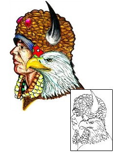 Eagle Tattoo Ethnic tattoo | HGF-00547