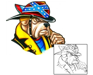Picture of Fireman Bulldog Tattoo