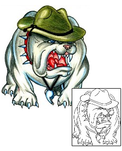 USA Tattoo Sargeant Smash Bulldog Tattoo