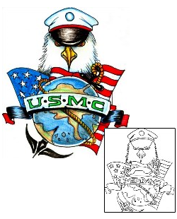 Military Tattoo Animal tattoo | HGF-00596