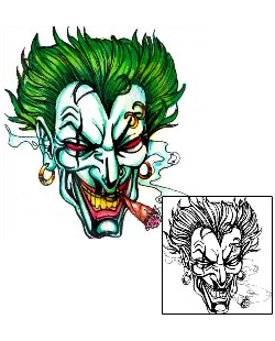 Joker - Jester Tattoo Horror tattoo | HGF-00611