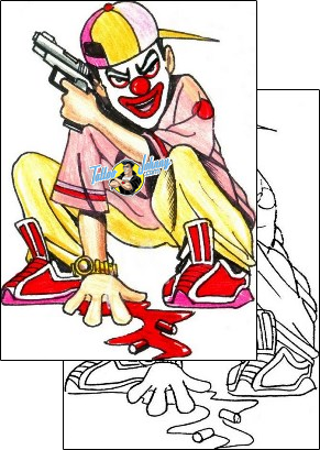 Clown Tattoo clown-tattoos-hector-guma-hgf-00619