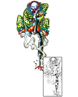Clown Tattoo HGF-00636