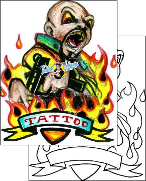 Fire – Flames Tattoo miscellaneous-fire-tattoos-hector-guma-hgf-00653