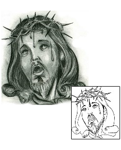 Jesus Tattoo Religious & Spiritual tattoo | HGF-00721