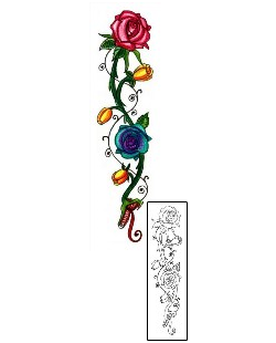 Flower Tattoo Plant Life tattoo | HGF-00766
